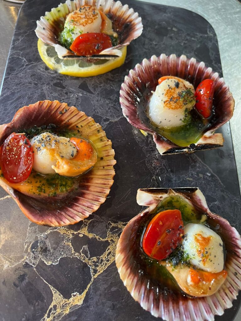 zamburniñas con salsa verde